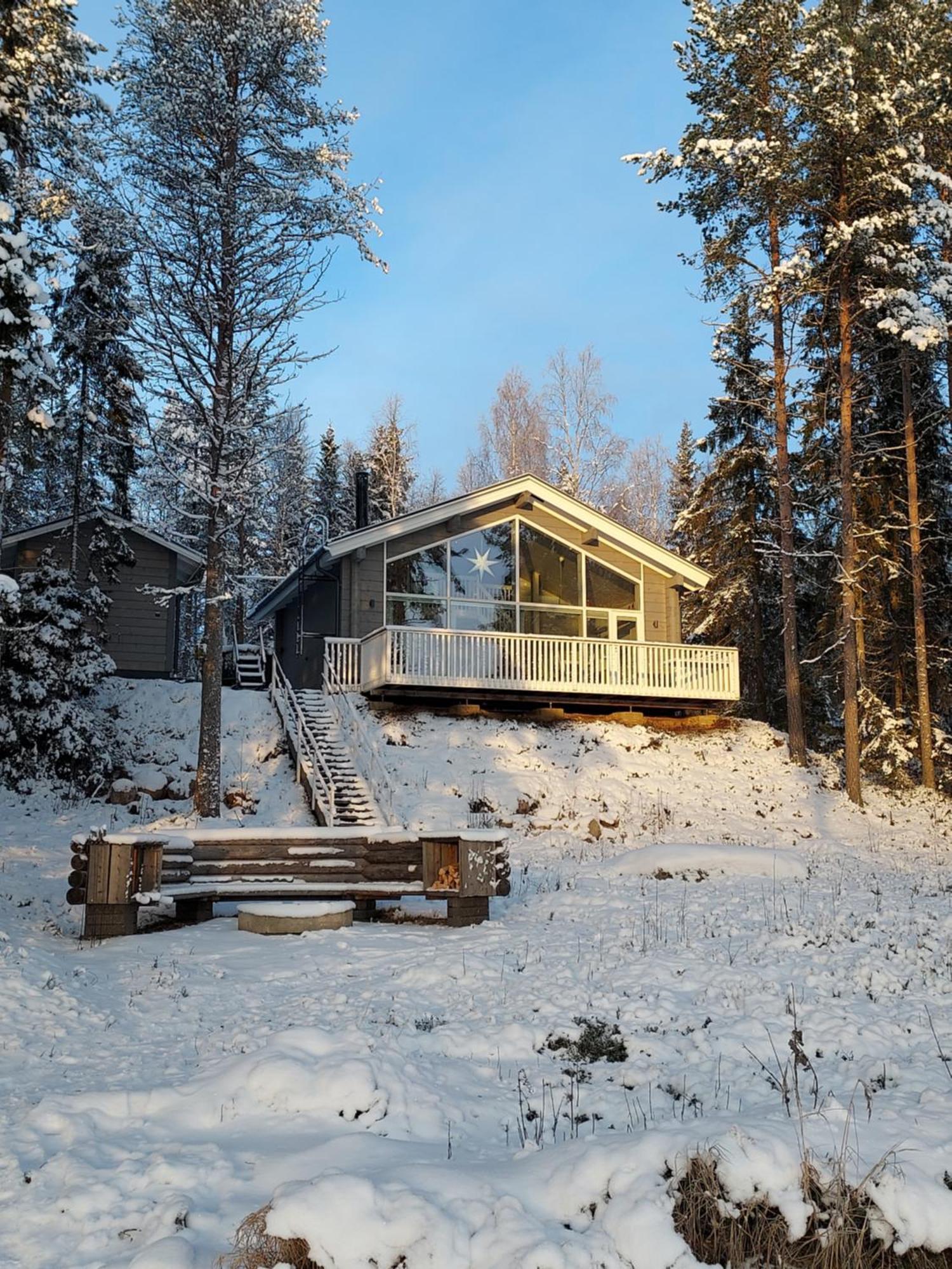 Villa Sirius Sieri, Nice Log-Cottage By The Lake Рованіемі Екстер'єр фото